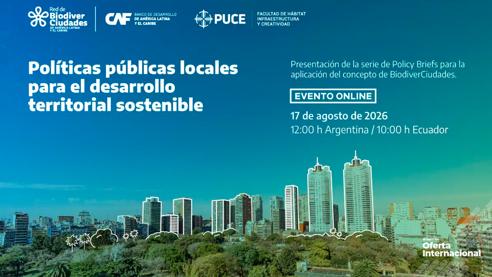 Participa en el webinar sobre políticas públicas para el desarrollo territorial sostenible