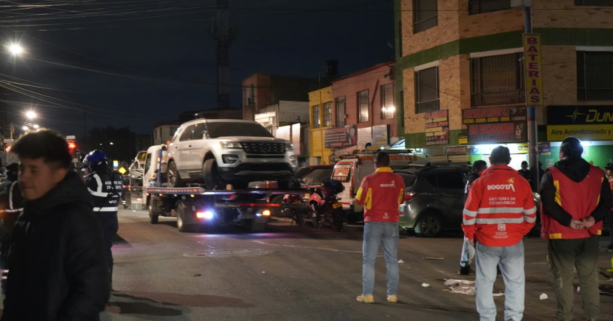 Foto de funcionarios del Distito en un operativo de control 