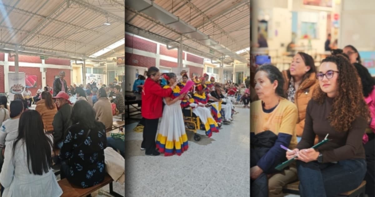 Foto del encuentro El CLOPS de Seguridad Alimentaria y Nutricional en la Plaza Distrital de Mercado 12 de Octubre en Bogotá.