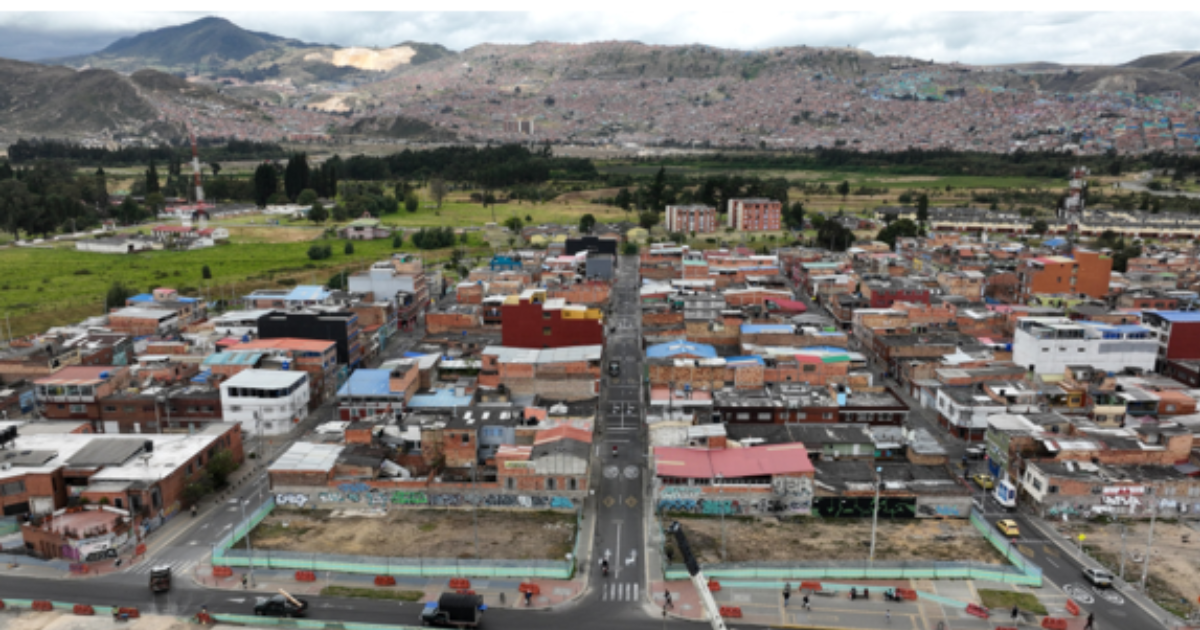 Foto panorámica de Bogotá