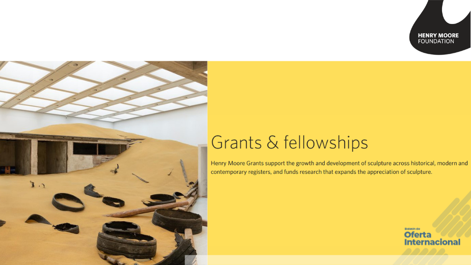 Becas Henry Moore para impulsar proyectos e investigación sobre escultura
