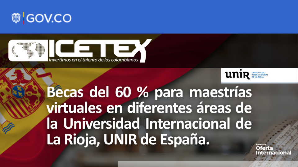 Becas del 60 % para maestrías virtuales en UNIR España