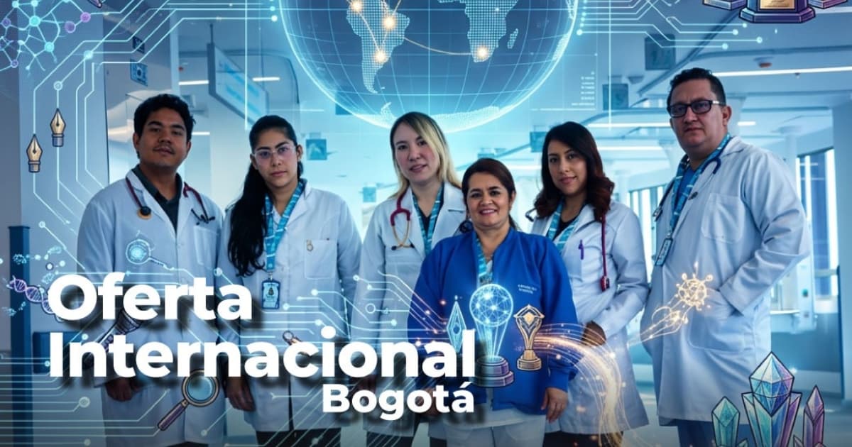 Foto de un grupo de profesionales de la salud y científicos en Bogotá.