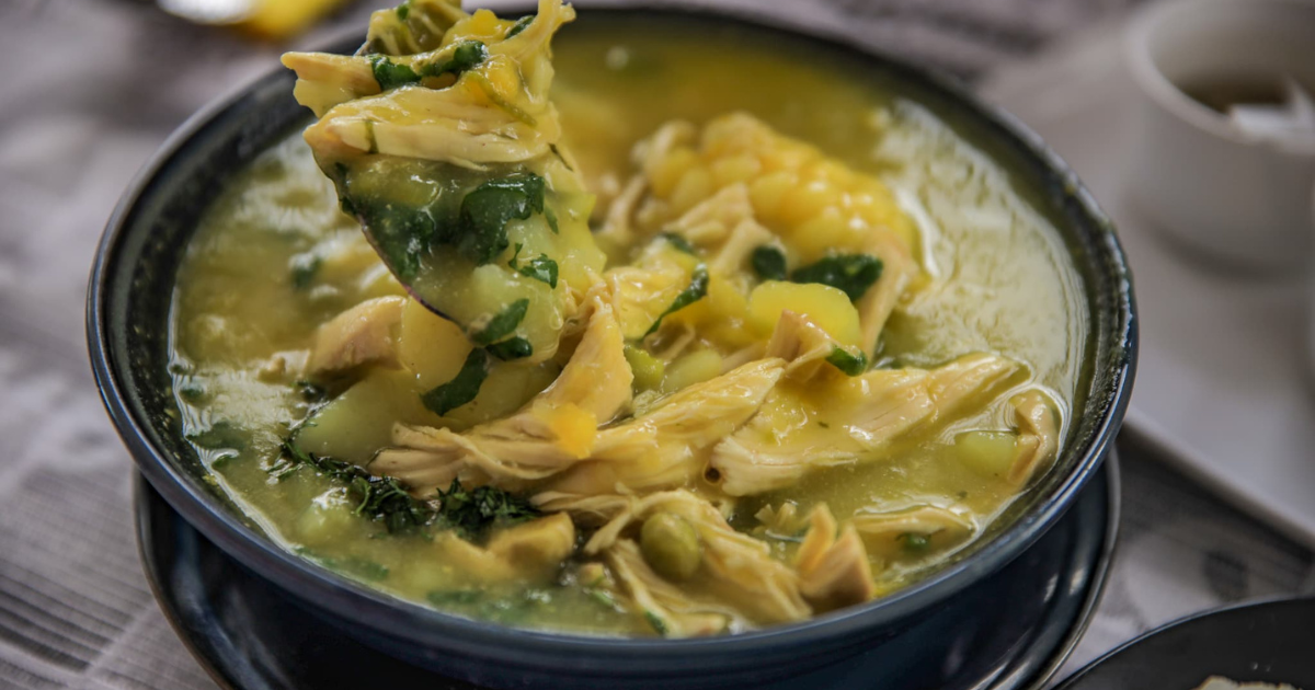 Imagen de sopa colombiana "Ajiaco"