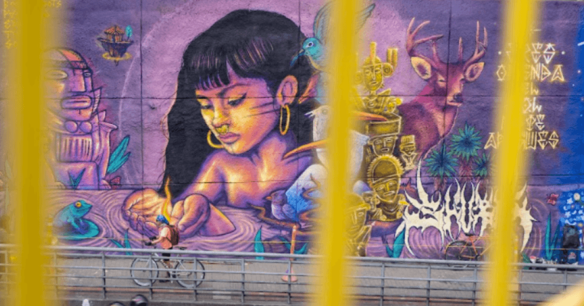 Imagen de una de las intervenciones en graffiti realizadas en la localidad de Suba