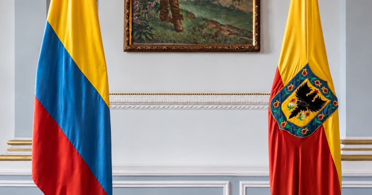 Bandera de Colombia y de Bogotá 