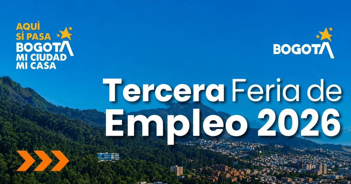 Imagen gráfica que muestra el texto: Tercera feria de empleo 2026