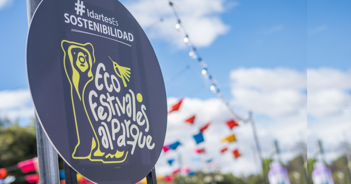 Imagen de un espacio de los EcoFestivales en un Festival al Parque.
