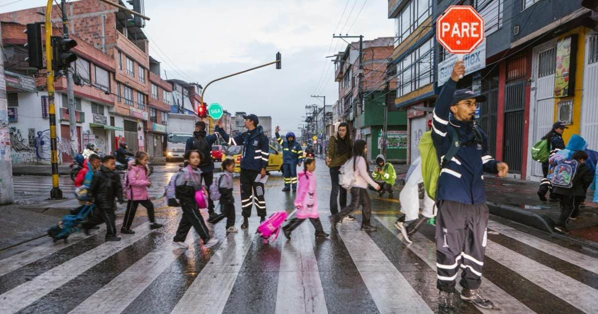 Foto del programa 'Ciempiés Caminos Seguros' en Bogotá.