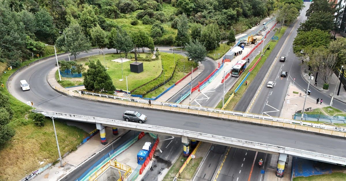 Foto de sector de la calle 100 en Bogotá 