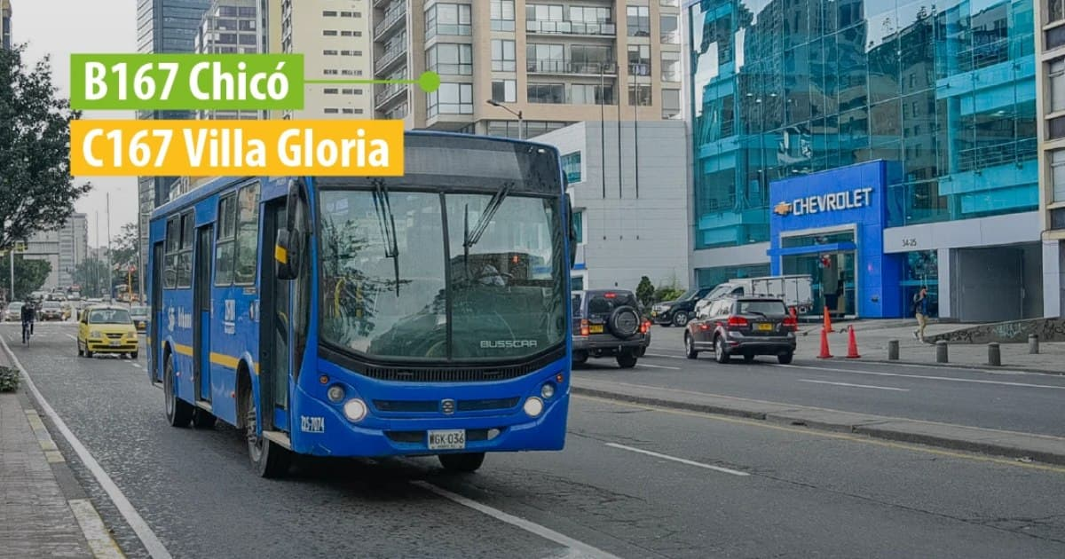 Foto de un bus de TransMilenio en Bogotá.