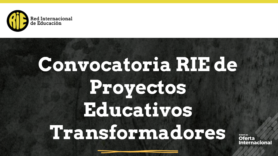Convocatoria RIE reconoce proyectos educativos transformadores