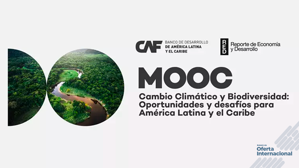 CAF: curso gratuito sobre cambio climático y biodiversidad en la región