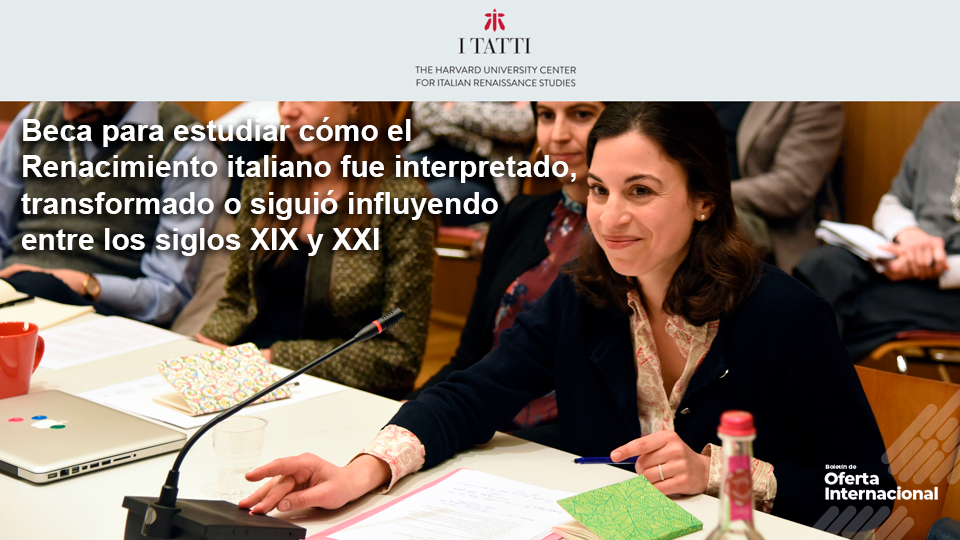 Harvard ofrece beca para investigar el legado del Renacimiento italiano