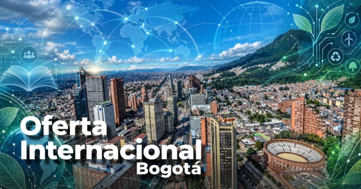 Foto panorámica de Bogotá.
