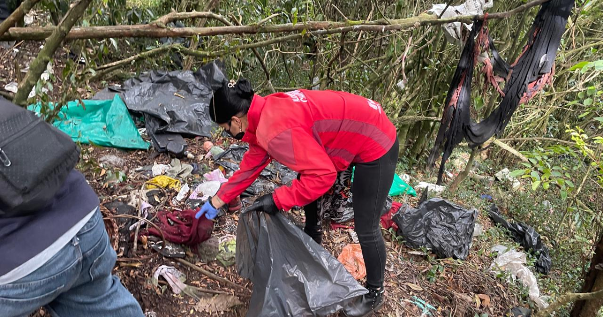 Foto de funcionarios del Distito en un operativo de limpieza