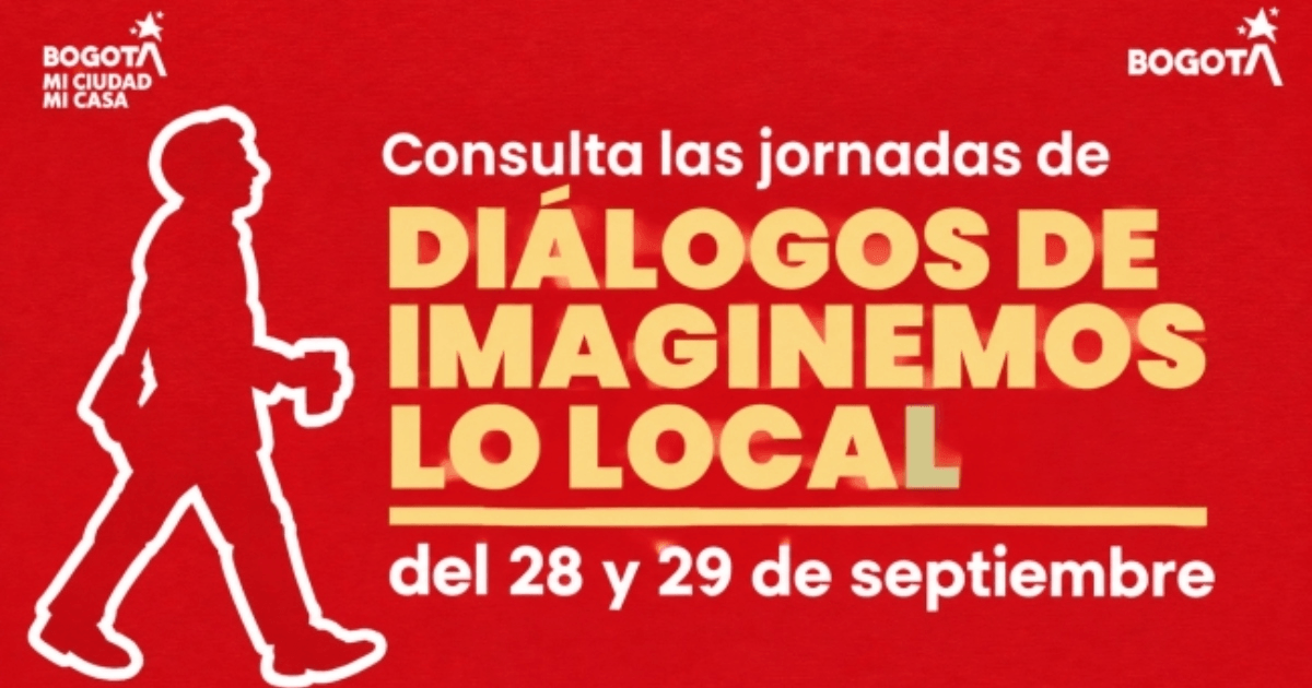 Imagen gráfica con el texto: Consulta las jornadas de diálogos imaginemos lo local
