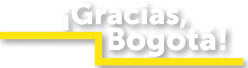 ¡Gracias, Bogotá!