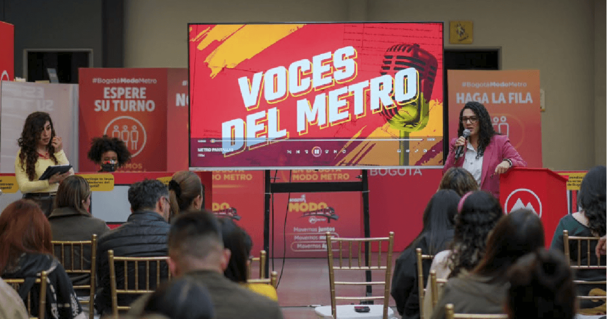 Lanzamiento del pódcast 'Voces del Metro'.
