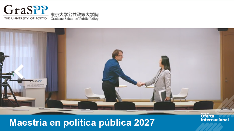 Universidad de Tokio abre admisiones 2027 a maestría en política pública