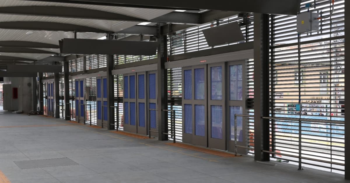Foto dela nueva estación Calle 53 en la avenida Caracas en Bogotá.