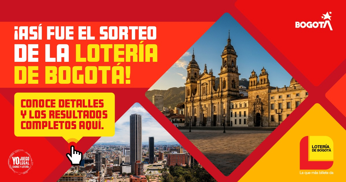 Pieza gráfica sobre la Lotería de Bogotá 