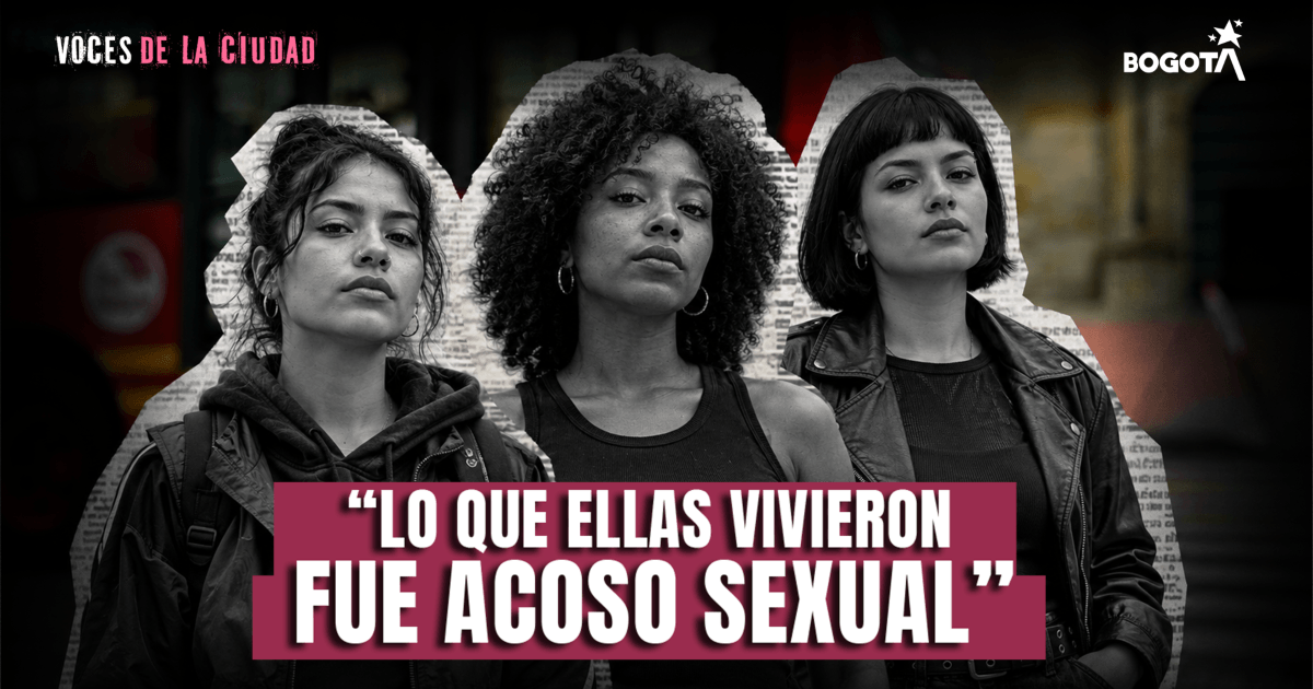 Pieza gráfica de la Secretaría de Seguridad que dice: "Lo que ellas vivieron fue acoso sexual".