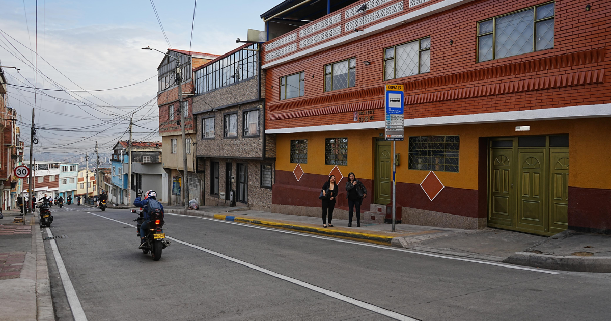 Foto de una obra ya terminada en Bogotá 
