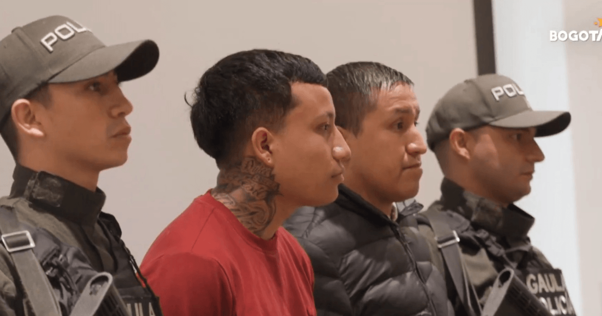 Foto de los dos condenados. 