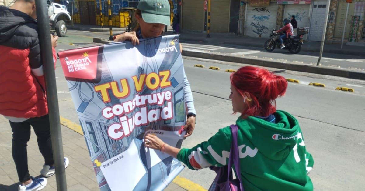 Foto de actividad ‘Tu voz construye ciudad’ en Bogotá