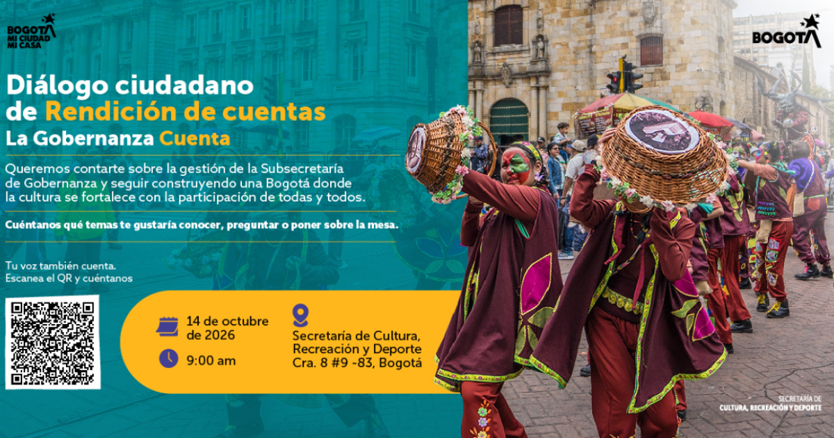 Imagen del cartel promocional de la rendición de cuentas de la Subsecretaría de Gobiernanza de la SDCRD.