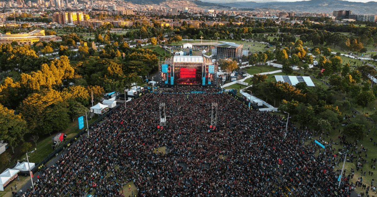 Imagen de escenario plaza Rock al Parque en Parque Simón Bolivar