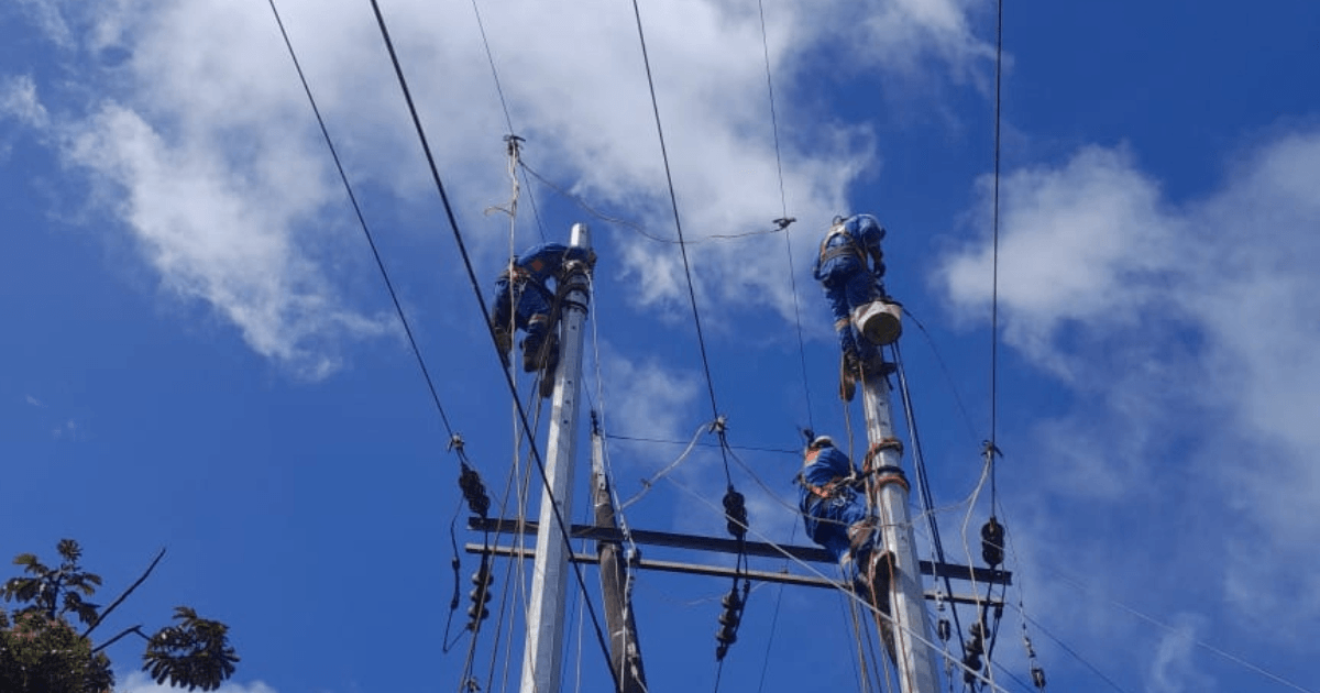Foto que muestra trabajadores de Enel Colombia