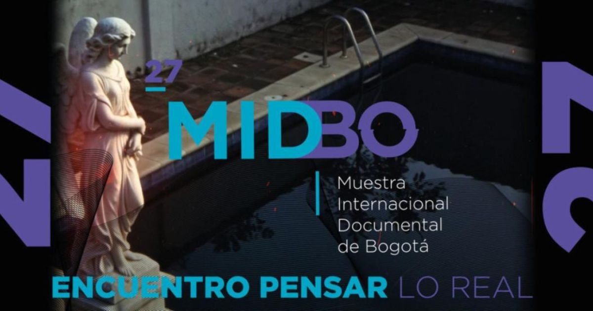Fotografía afiche en letras 27ª Muestra Internacional Documental de Bogotá (MIDBO)