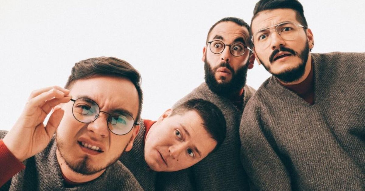 Fotografía integrantes grupo de música Rolling Ruanas