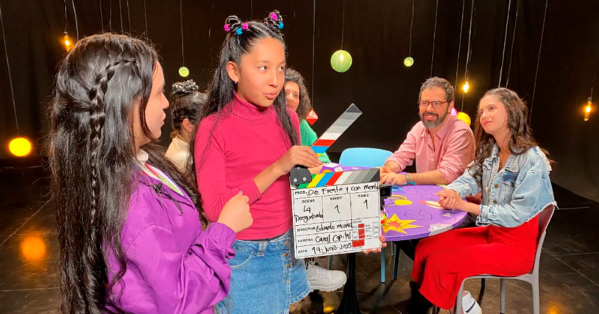 Imagen de varios niños presentadores de Eureka de Canal Capital.