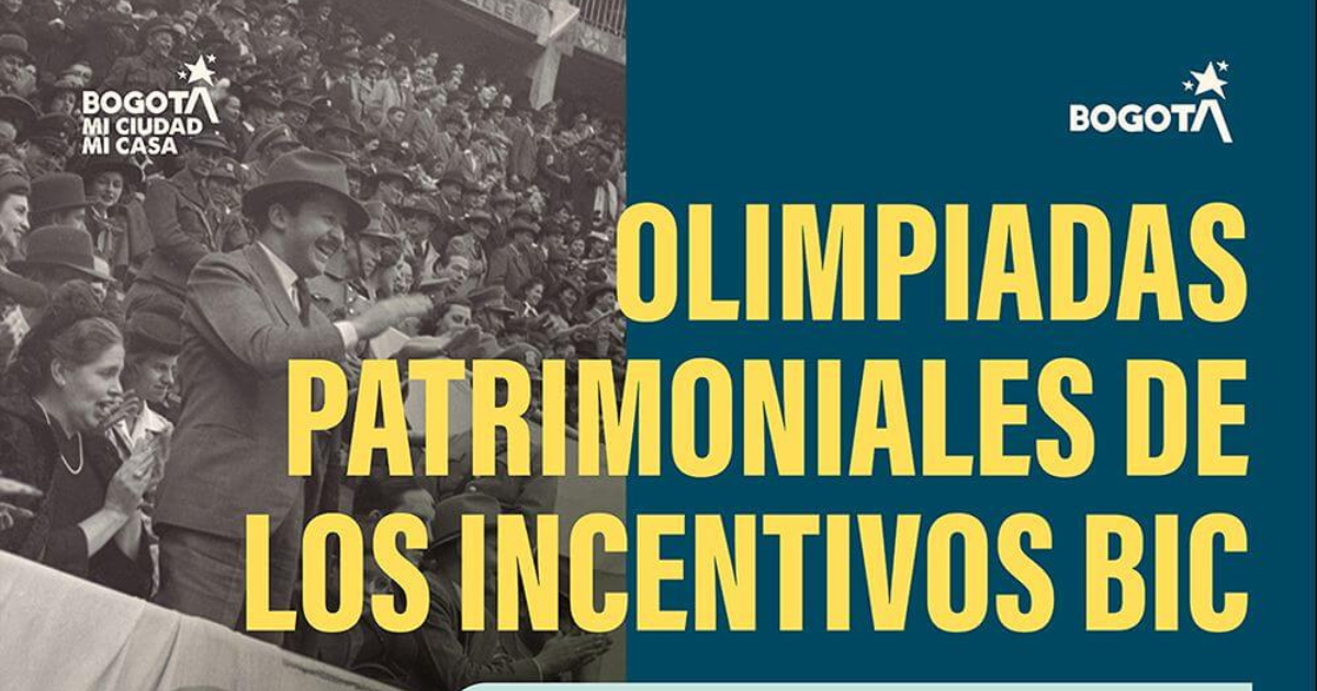 Imagen en letras Olimpiadas patrimoniales de los incentivos de los incentivos BIC