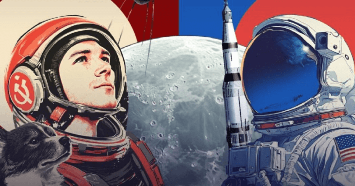 Imagen animada del astronauta Yuri Gagarin 