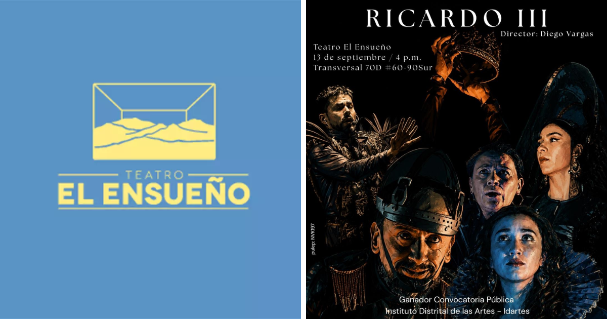 Imagen del cartel promocional de la obra en el que se aprecian los protagonisas.