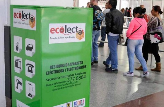 Puntos 'Ecolecta' en las localidades de Bogotá, para la recepción de r ...
