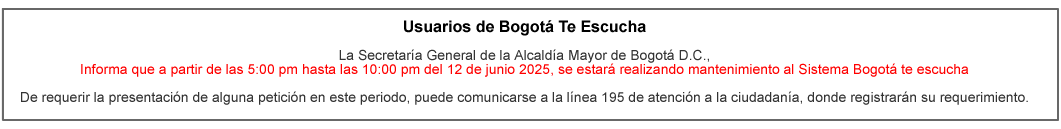 ventana mantenimiento