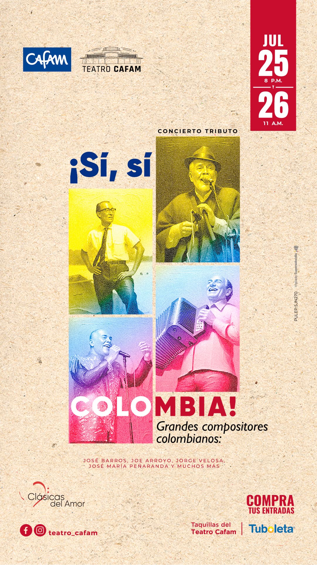 Foto: Archivo Clásicas del amor