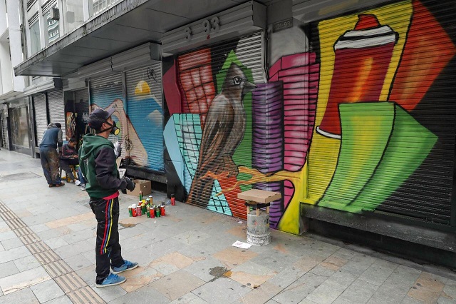 Durante tres días intervendrán cerca de 87 persianas con diferentes expresiones artísticas como murales y grafitis.