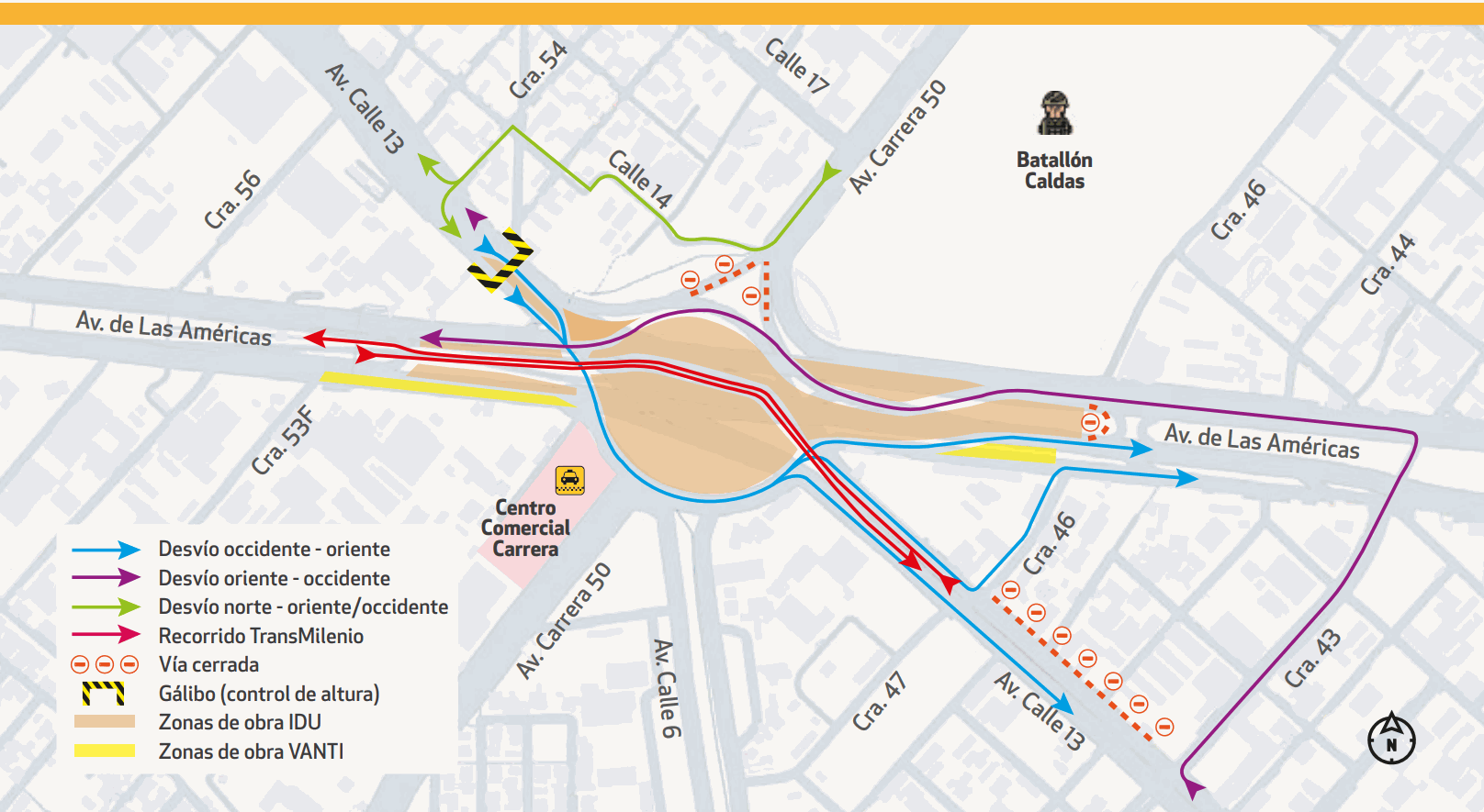 Puentes intersección Puente Aranda serán deshabilitados: conoce rutas alternas