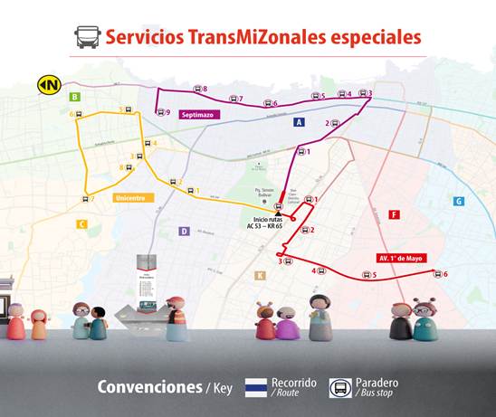 TransMilenio para llegar o salir concierto de Kendrick Lamar en Bogotá
