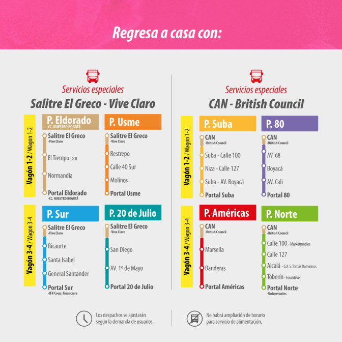 TransMilenio para llegar o salir concierto de Ed Sheeran en Bogotá