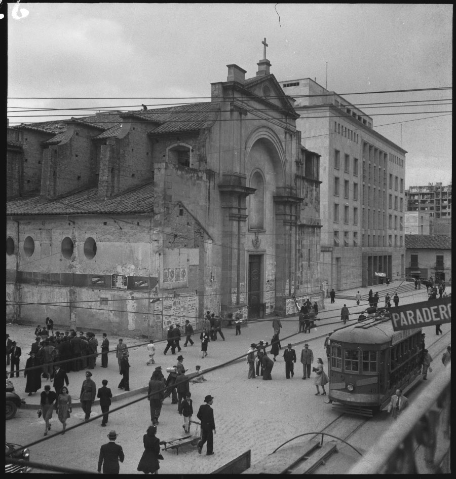 Iglesia Santo Domingo en la época de 1947