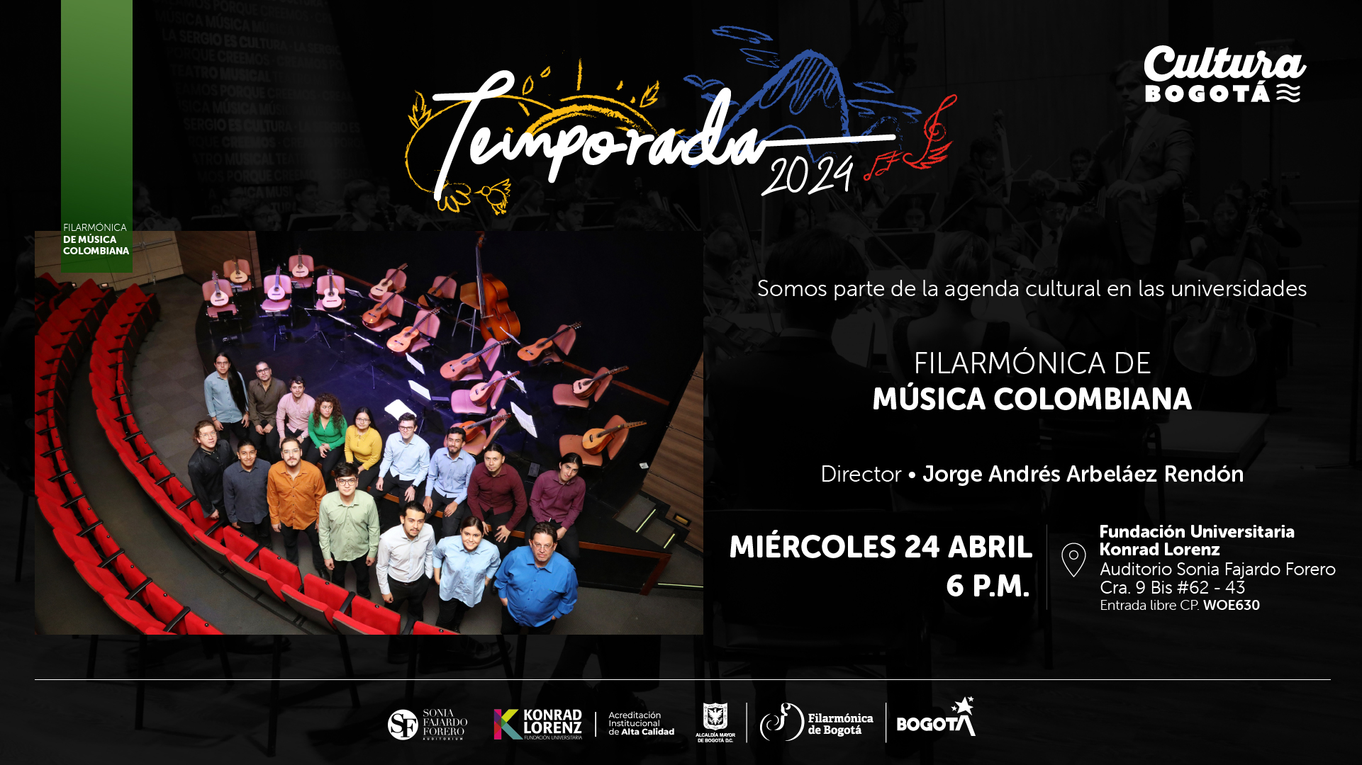 Somos parte de la agenda cultural en las universidades: Filarmónica de Música Colombiana Filarmónica de Música Colombiana