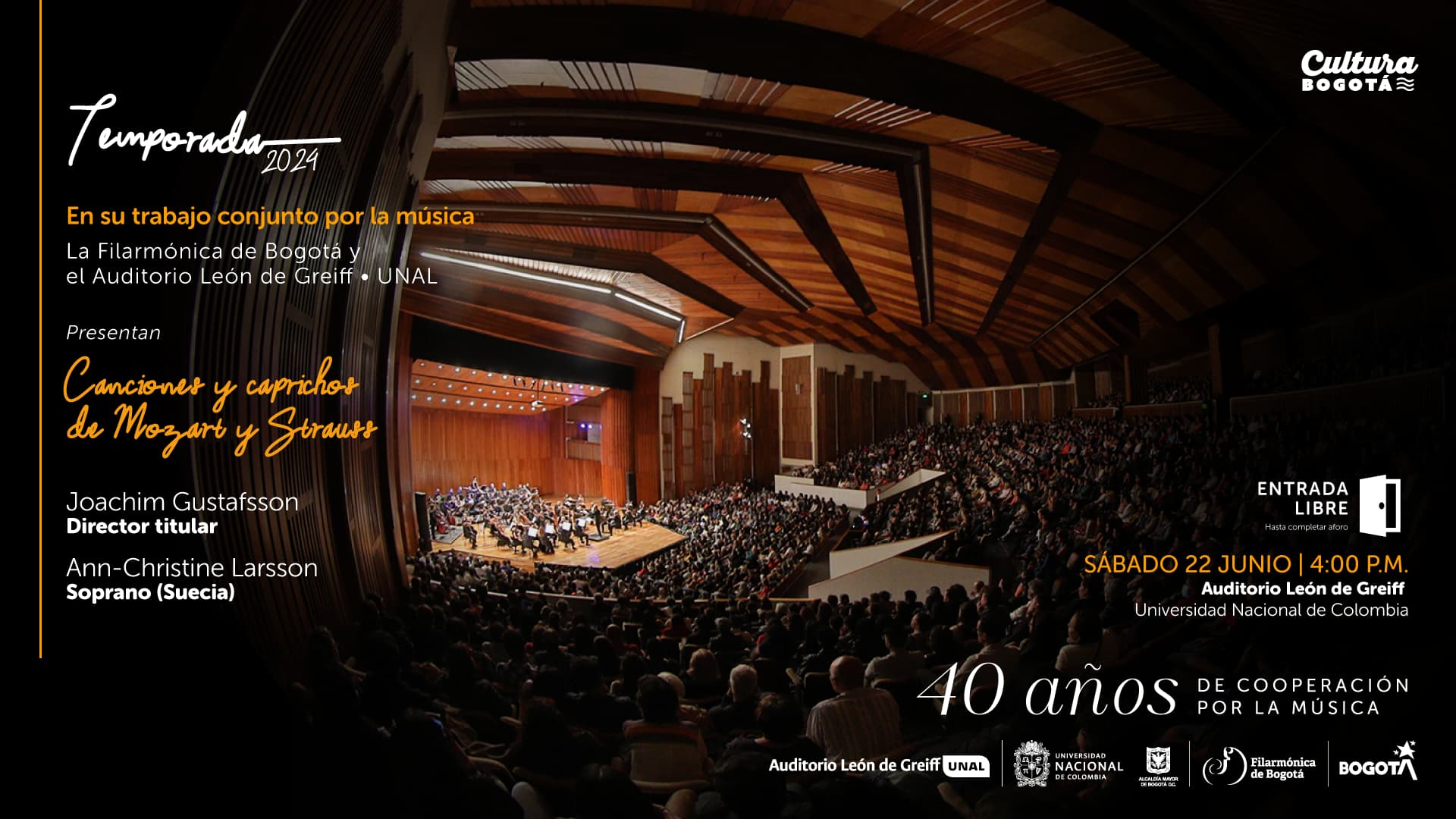 Concierto de la Orquesta Filarmónica de Bogotá 