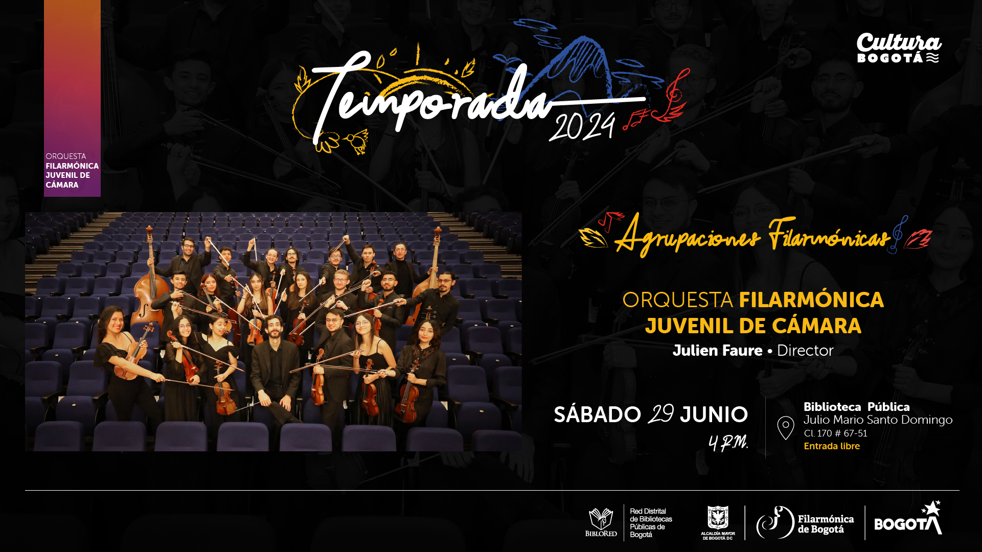 Concierto de la Orquesta Filarmónica de Bogotá 